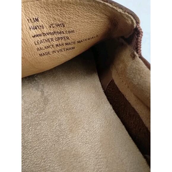 Born Men's Eberhard Venetian Loafer Slip On Brown Leather Driving Shoe 11.5 - Picture 2 of 11